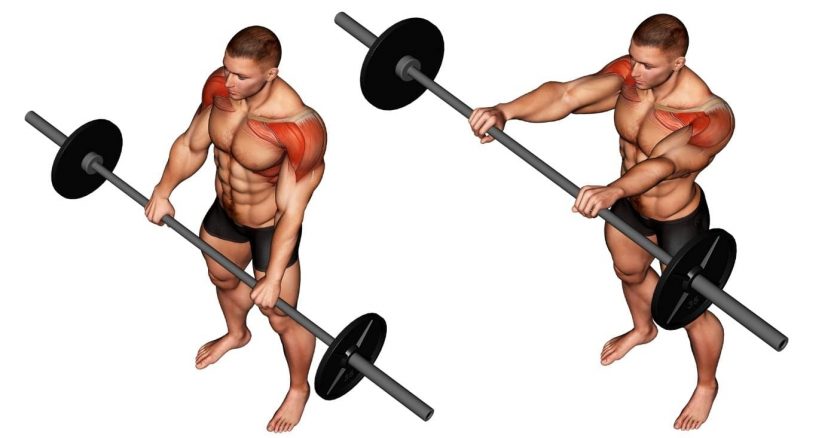 barbell front raise